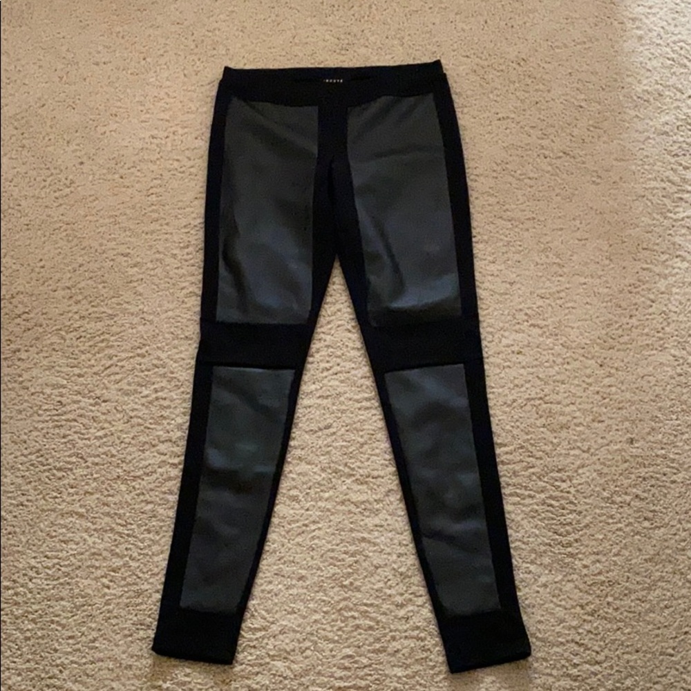 Faux leather pants